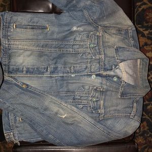 Ralph Lauren Distressed Jean Jacket